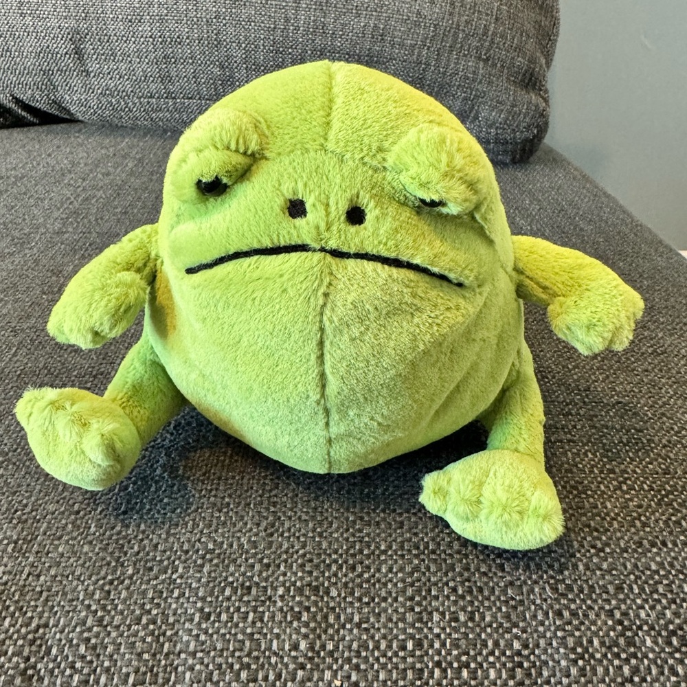 Jellycat Lime Green Frog Plush Toy